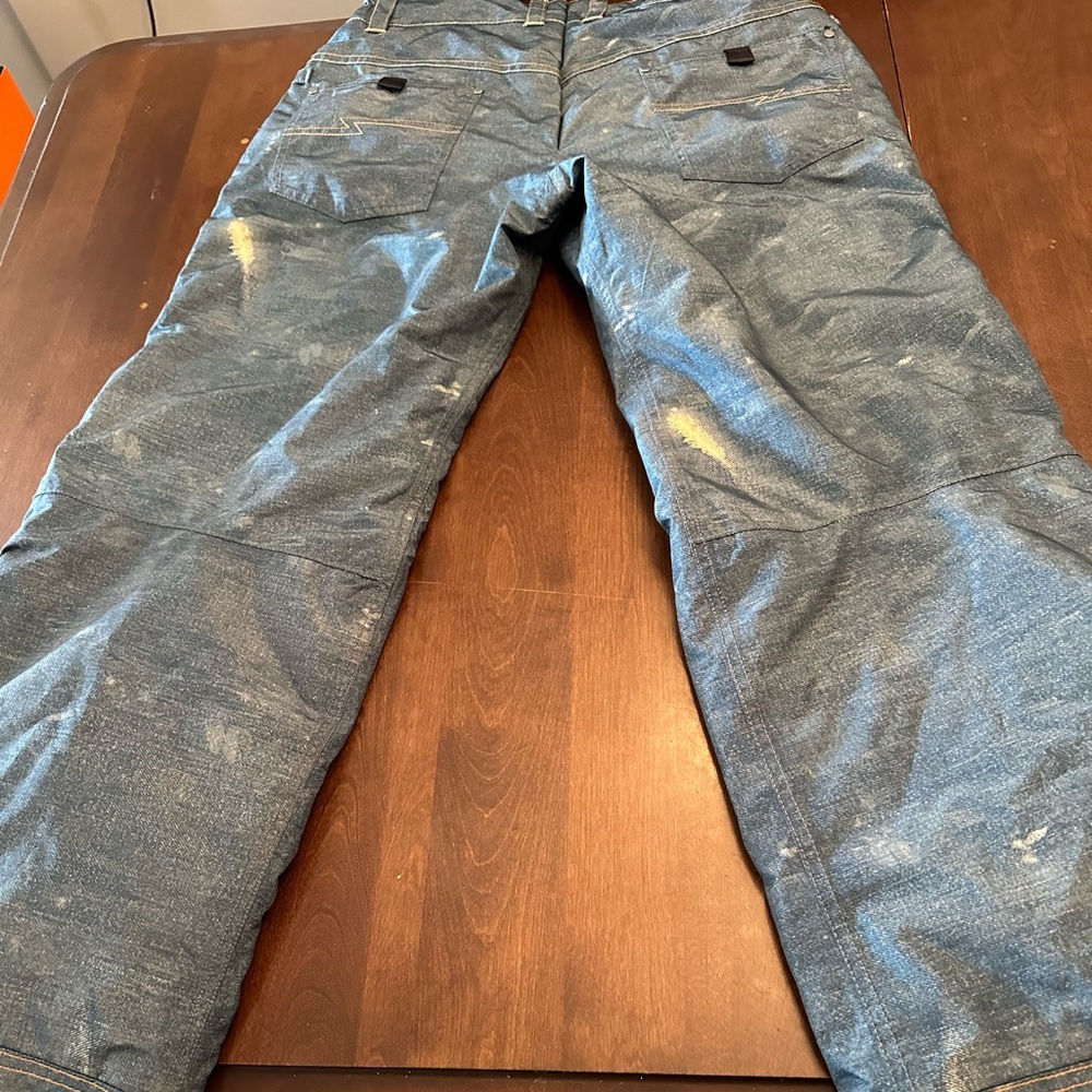 686 denim jean style youth snow board pants size XL